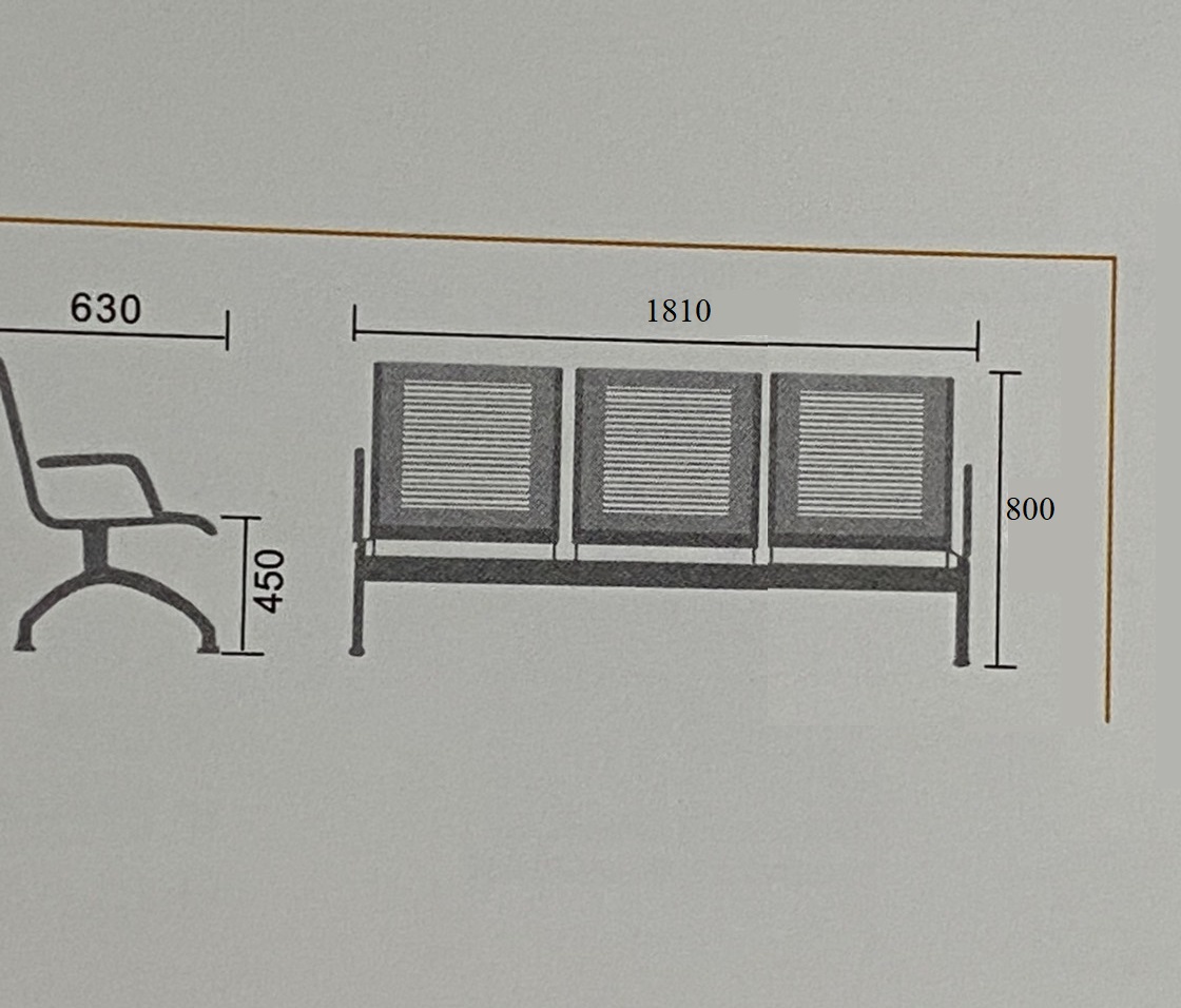 Ghế băng chờ nhập khẩu PPS03-M